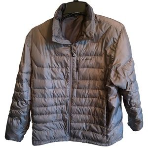 Solaris Adventure Lightweight Gray Puffer Jacket Size Large